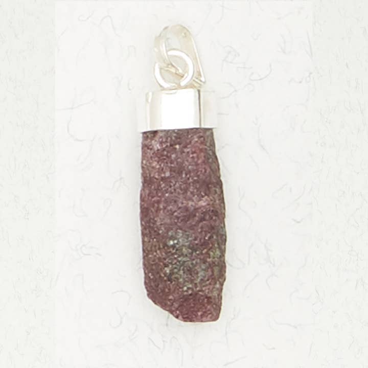 Rough Pink Tourmaline Pendant for wholesale by Nirvana LLC