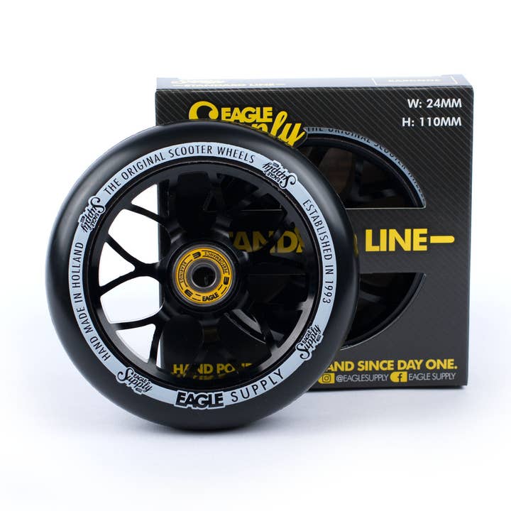 Scooterhjul 110mm X6 Core Svart / Svart för wholesale av Eagle Supply