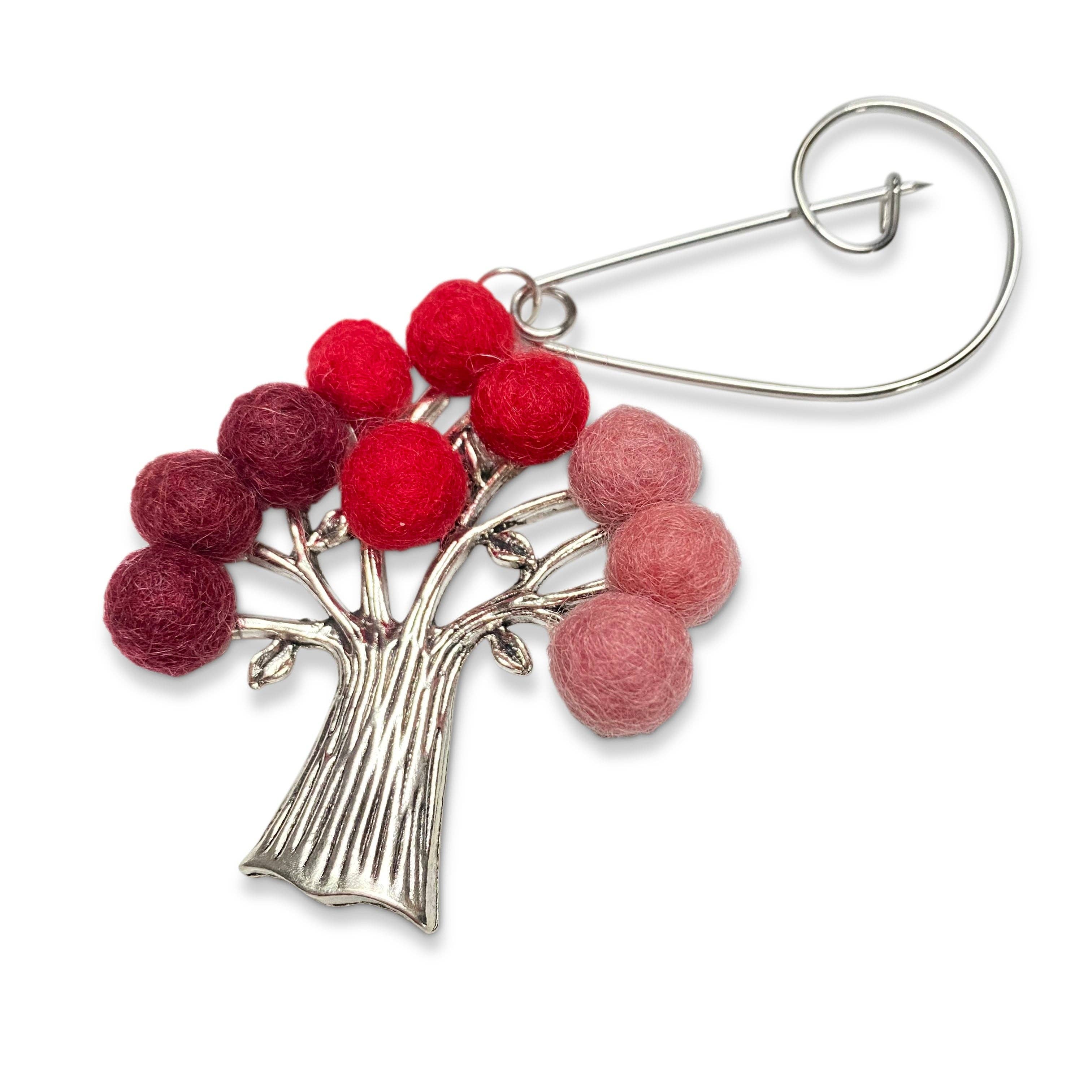 Gist Jewellery - Wholesale Brooch - Tree Of Life Brooch Red0