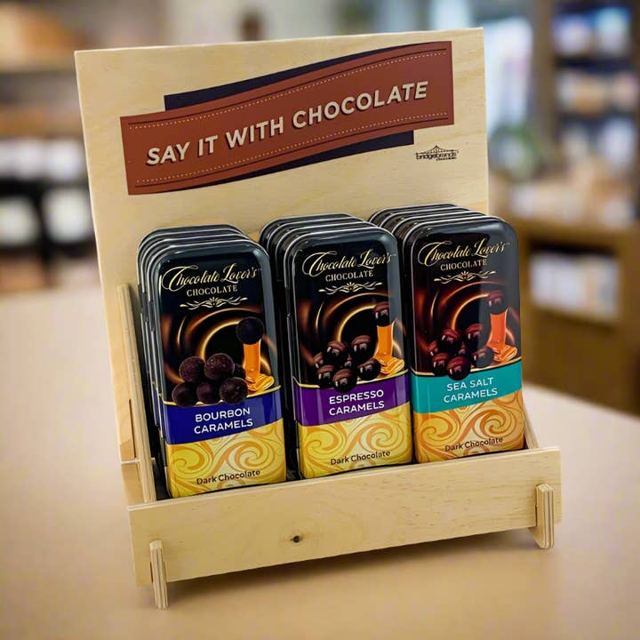 The San Francisco Chocolate Factory - Wholesale Chocolate Covered Sweets - Caramel Tin - Sea Salt Caramels in Dark Chocolate4