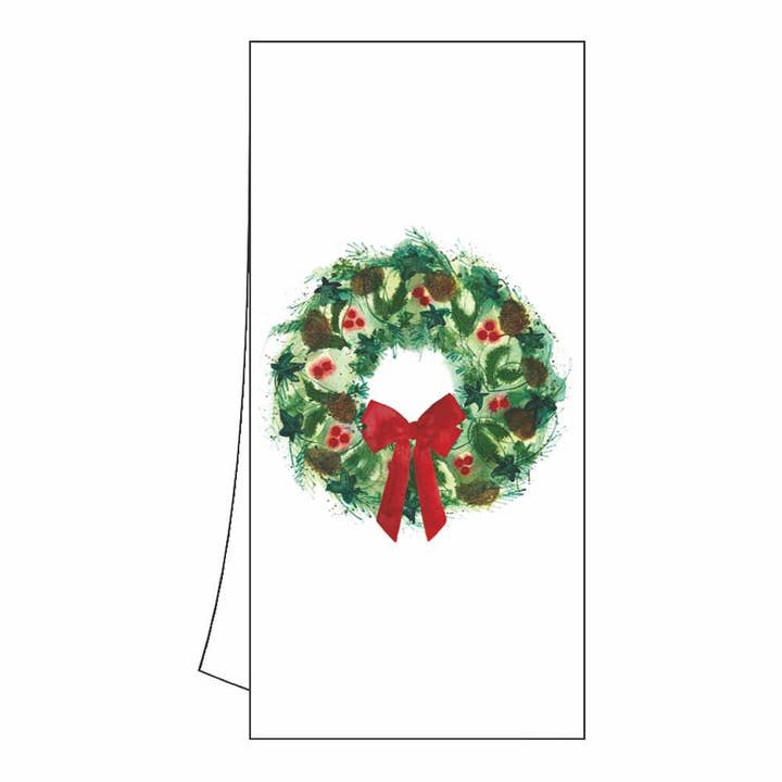 Paperproducts Design • Ambiente - Wholesale Tea Towel - KITCHEN TOWEL - WINTER TREE & WREATH