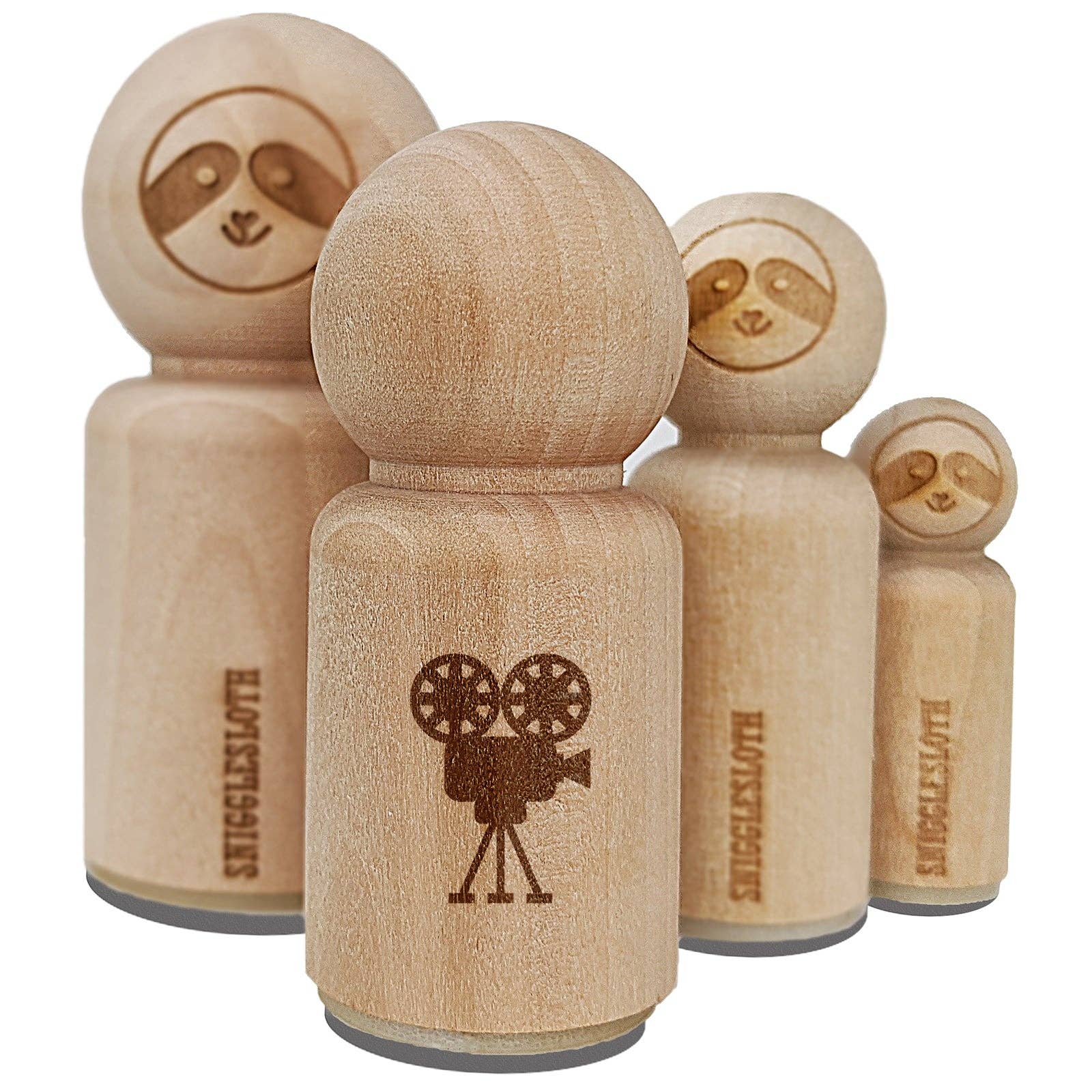 Sniggle Sloth - Wholesale Rubber/Decorative Stamp - Film Movie Camera Rubber Stamp for Stamping Crafting Planners4