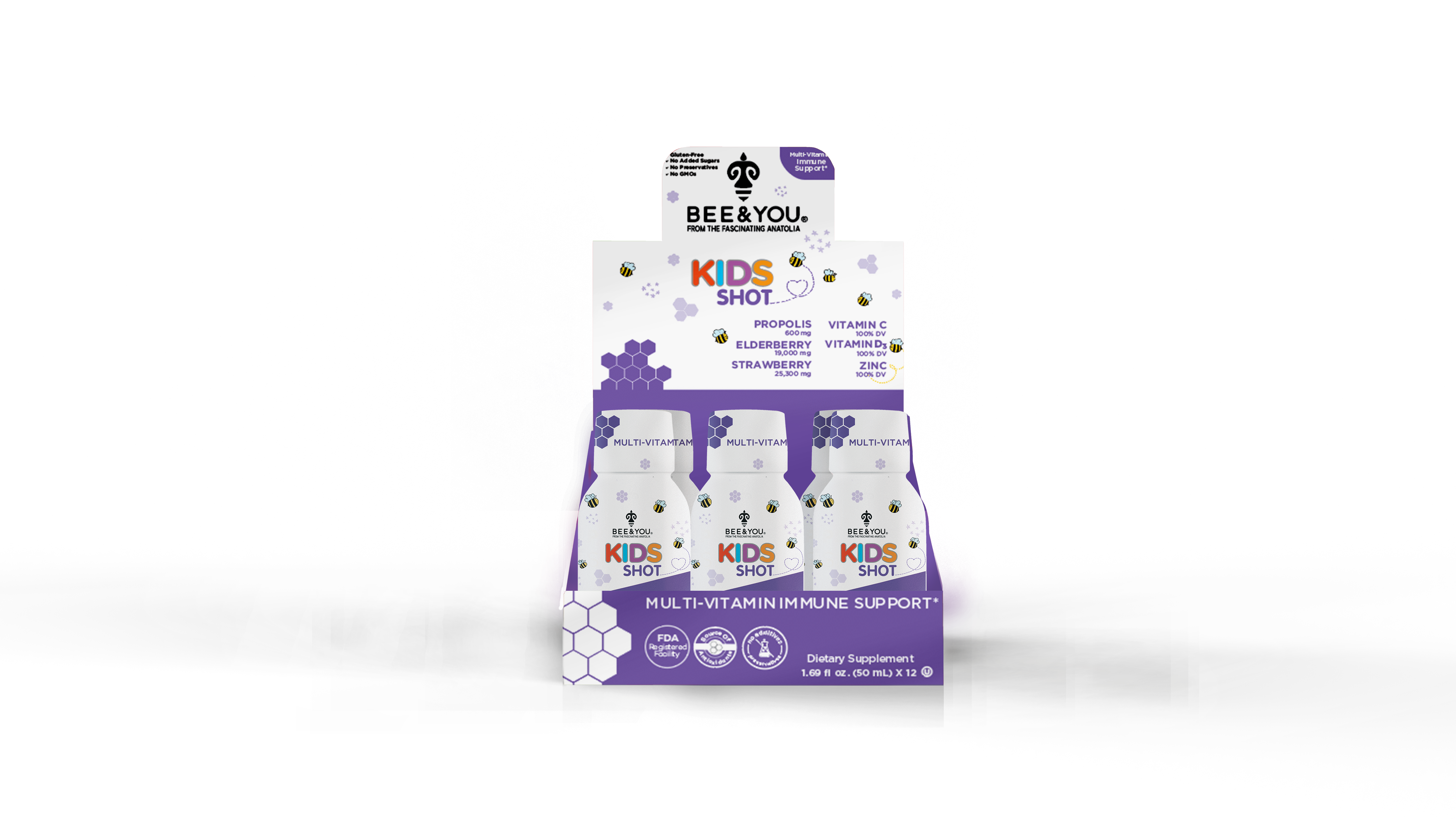 BEE&YOU - Wholesale Voedingssupplement/vitamine - Supplement voor immuunondersteuning voor kinderen van BEE and You Shot7