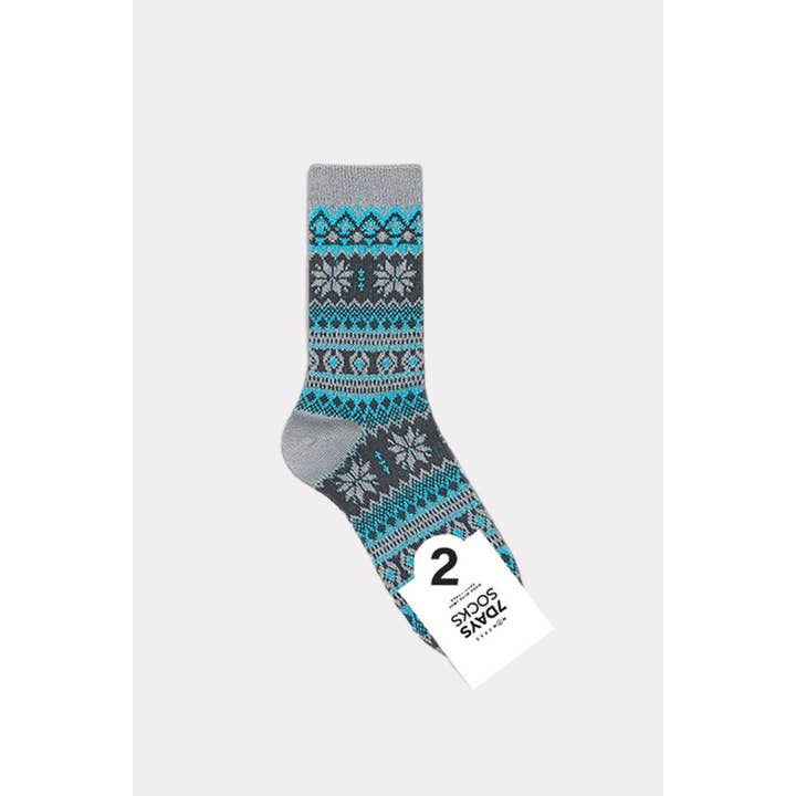 7DAYSSOCKS - Wholesale Socks - Women's - Women's Crew Winter Nordic Jacquard 3 Socks1