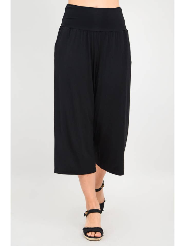 Blue Sky Clothing Co LLC - Wholesale Pants - Women's - Gaylene Capri, Black, Bamboo5