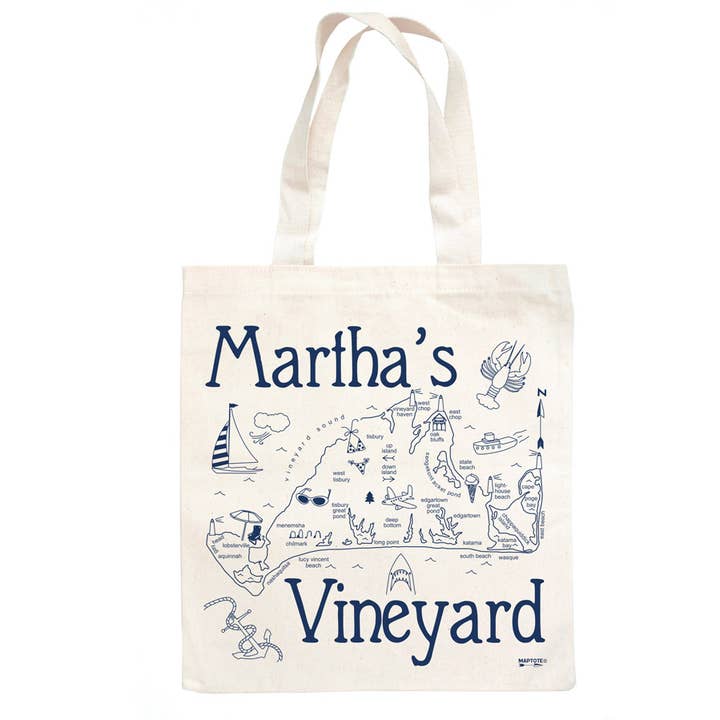 Martha's Vineyard Grocery Tote for wholesale by Maptote