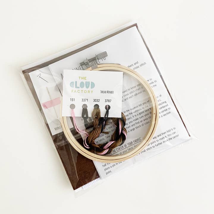 TheCloudFactory - Vente Accessoire de broderie/point de croix - Kit de point de croix Pusheen à faire soi-même3