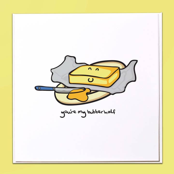You're my butter half Greeting Card for wholesale by The Crafty Giraffe