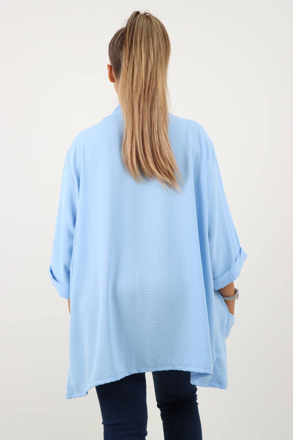 Miss Bold - Venta al por mayor Chaqueta - Mujer - Chaqueta ligera italiana con manga 3/4 y frente abierto7