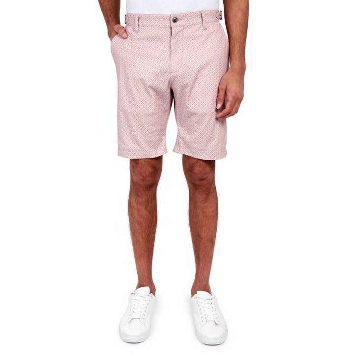 GARNET MEDALLION PRINT SHORTS for wholesale by Brooklyn Brigade