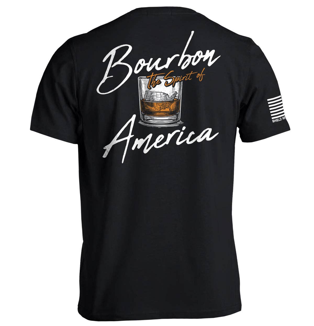 Shield Republic - Wholesale Screen Printed T-Shirt - Men's - Bourbon The Spirit of America1