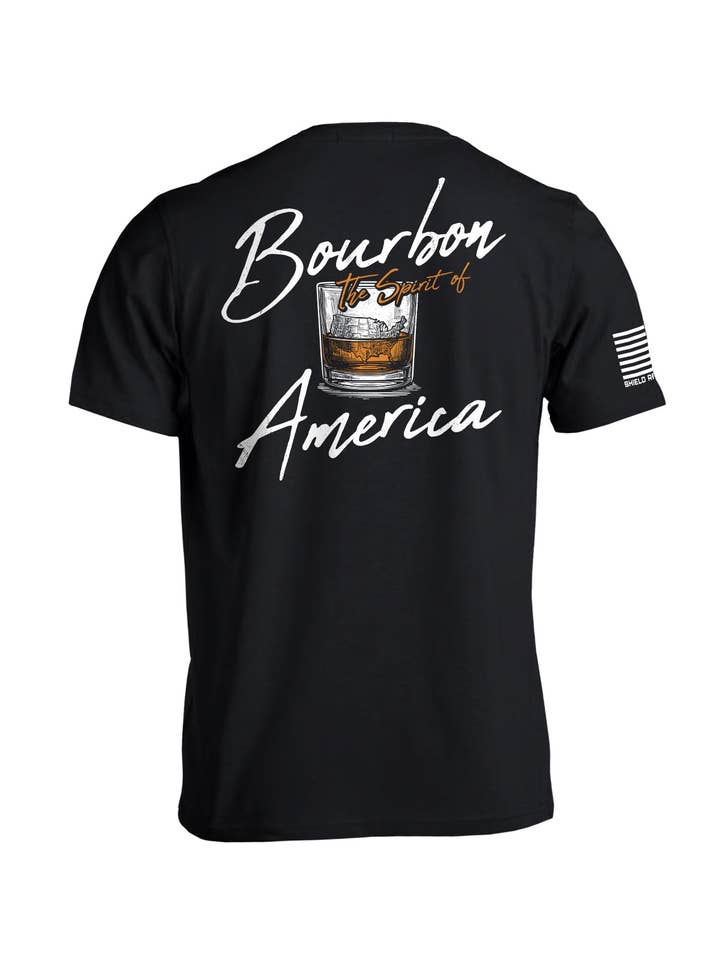 Shield Republic - Wholesale Screen Printed T-Shirt - Men's - Bourbon The Spirit of America1