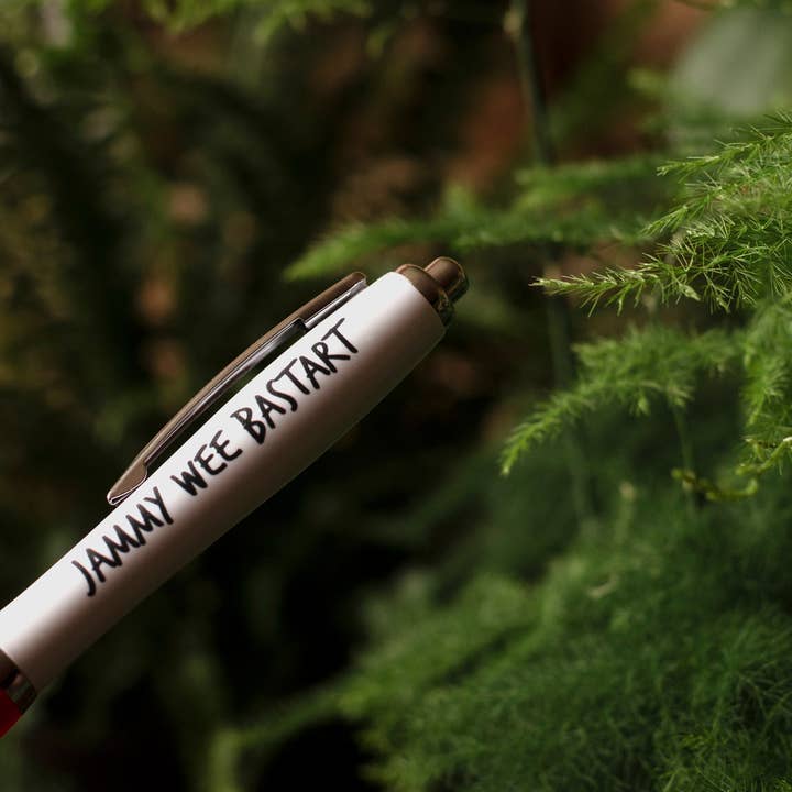 SWEARY PENS / Jammy Wee Bastart / Funny Rude Pens for wholesale by F Bomb Designs