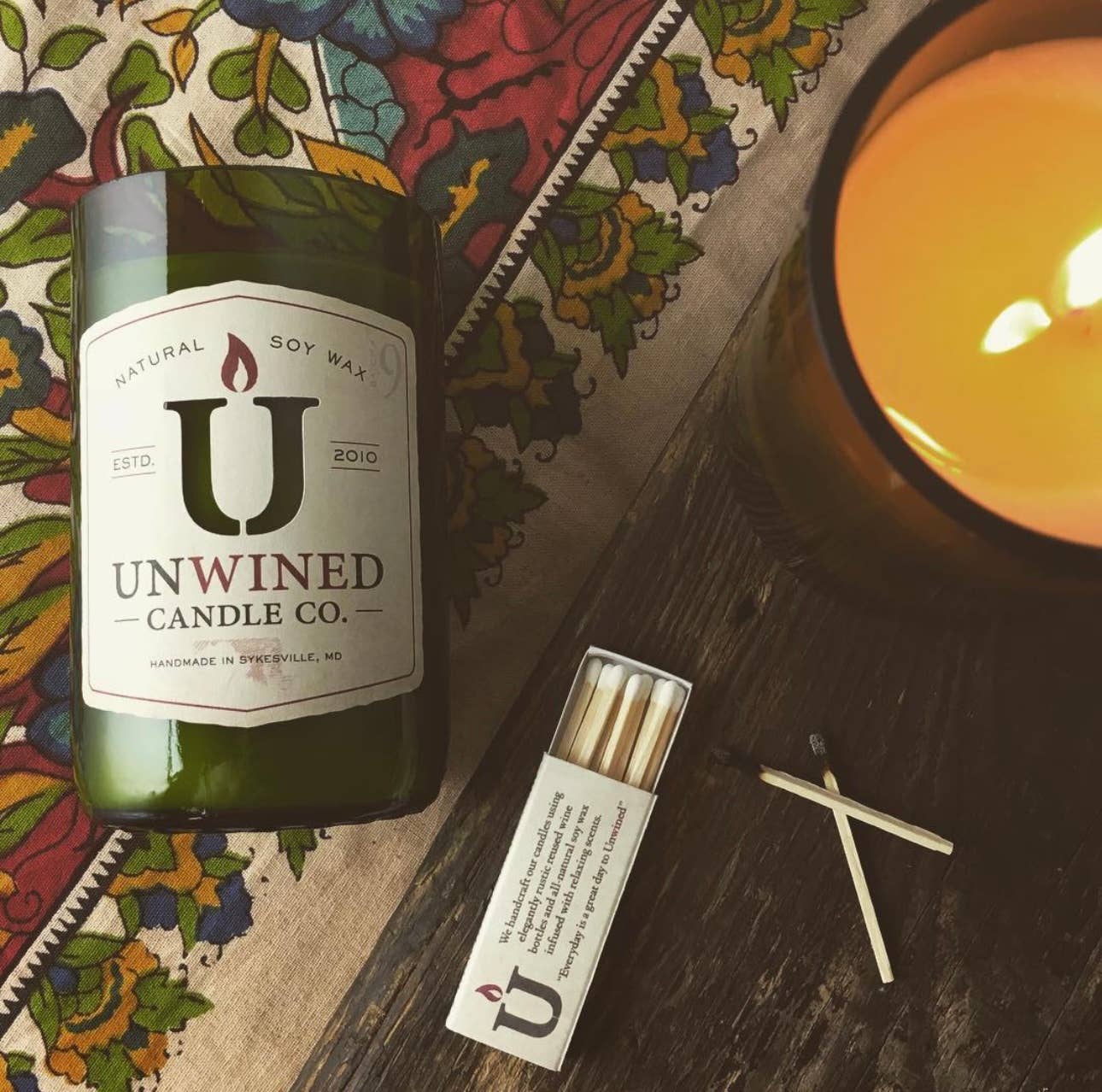 Unwined Candles - Wholesale Jar/Filled Candle - Farmer's Market Signature Series - Wine Bottle Candle6