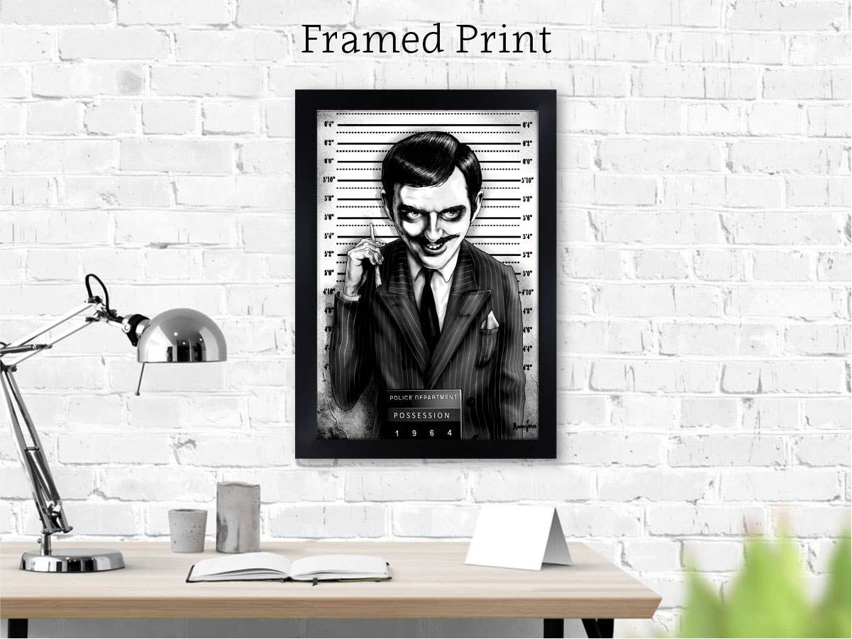 Black Market Art - Wholesale Art Print - GOMEZ - Gomez Addams Family TV Show Art Print7