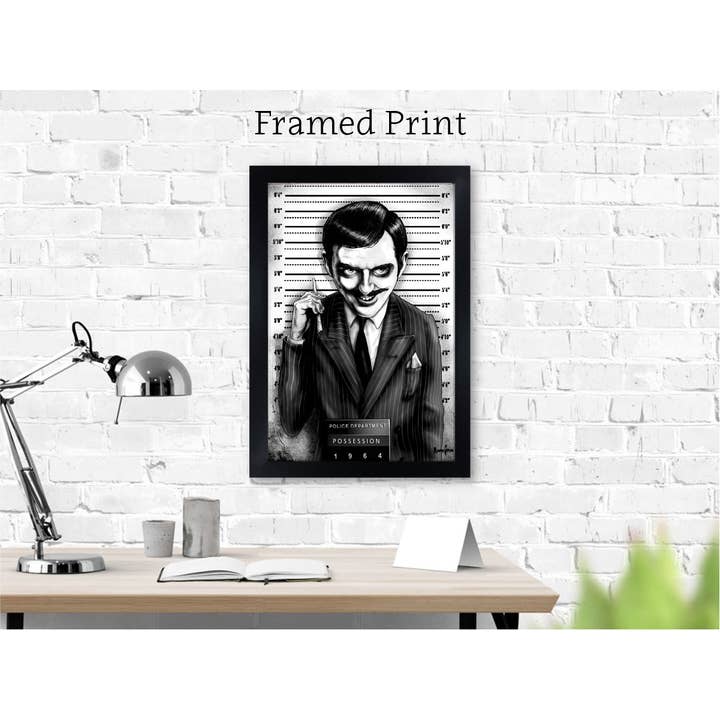 Black Market Art - Wholesale Art Print - GOMEZ - Gomez Addams Family TV Show Art Print7