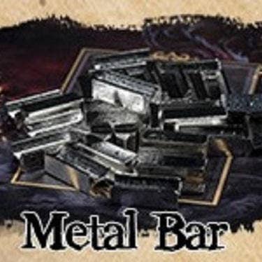 Paquet de 10 jetons de ressources en alliage de métal : barres métalliques pour la vente par Mayday Games