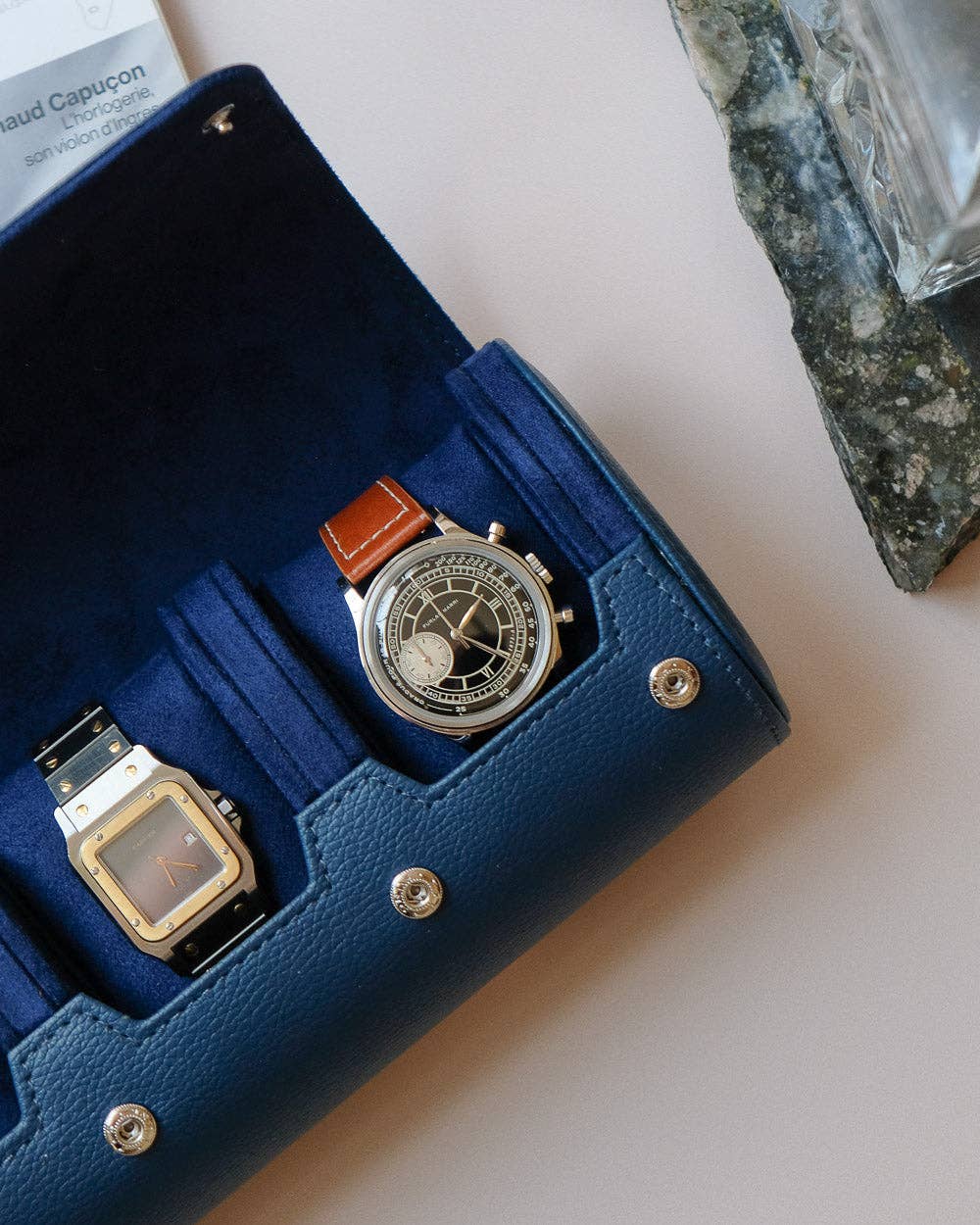 Maison Scarlett - Wholesale Jewelry Box/Organizer - James 3-slots PU leather watch box3