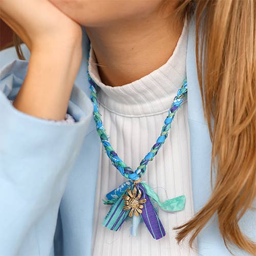Sansira Jewelry - Wholesale Bandana - Women's - Bandana Necklace Silk Sari Ribbon