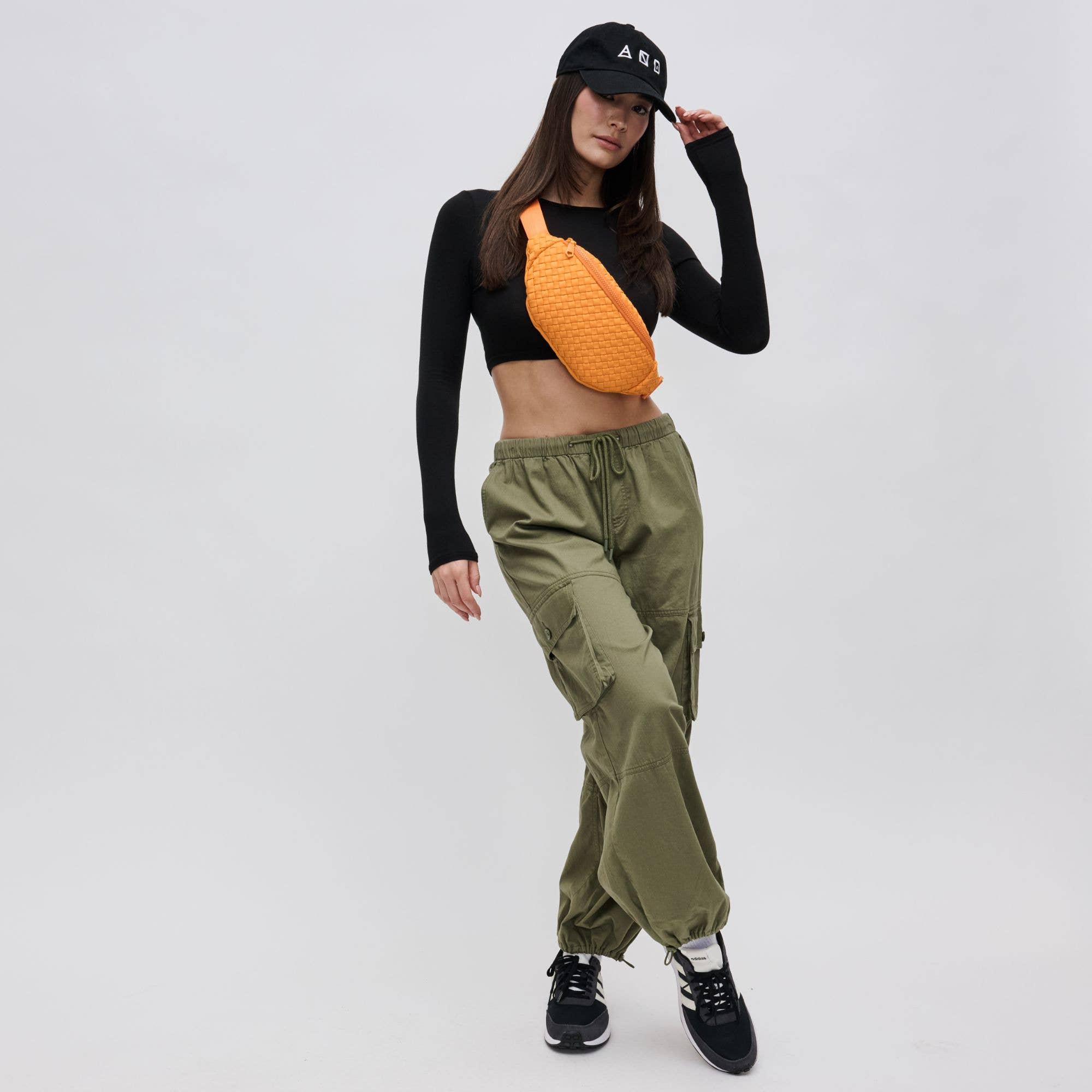 Sol and Selene - Wholesale Belt Bag - Women's - Aim High Woven Neoprene Belt Bag75