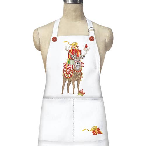 Present Deer Loose Apron for wholesale by Mary Lake-Thompson Ltd.