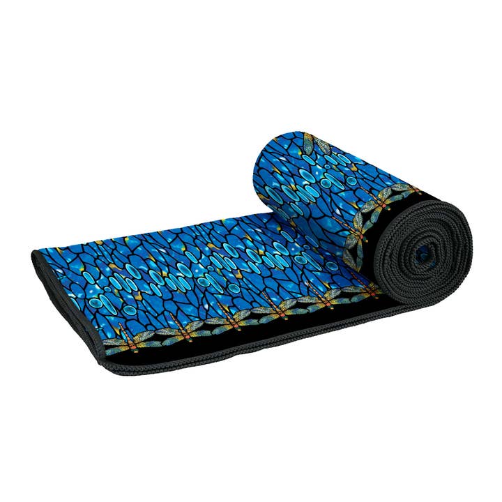 RainCaper - Wholesale Beach Towel - Tiffany Dragonfly Oversized Beach Towel - Microfiber, Quick-Dry1