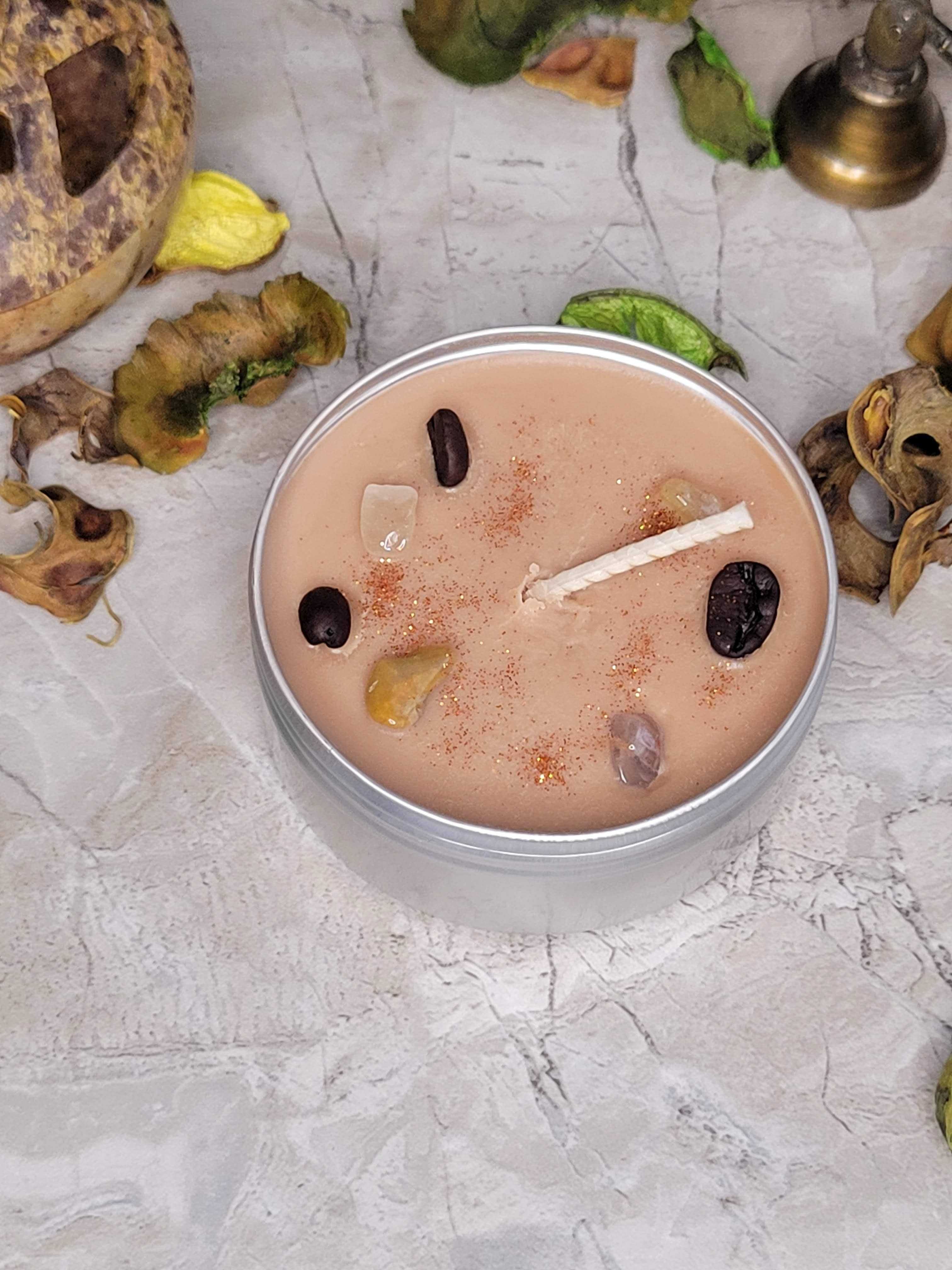 My Magic Place Shop - Vente Bougies de voyage - Bougies en cristal, fleurs d'aromathérapie en cristaux,4