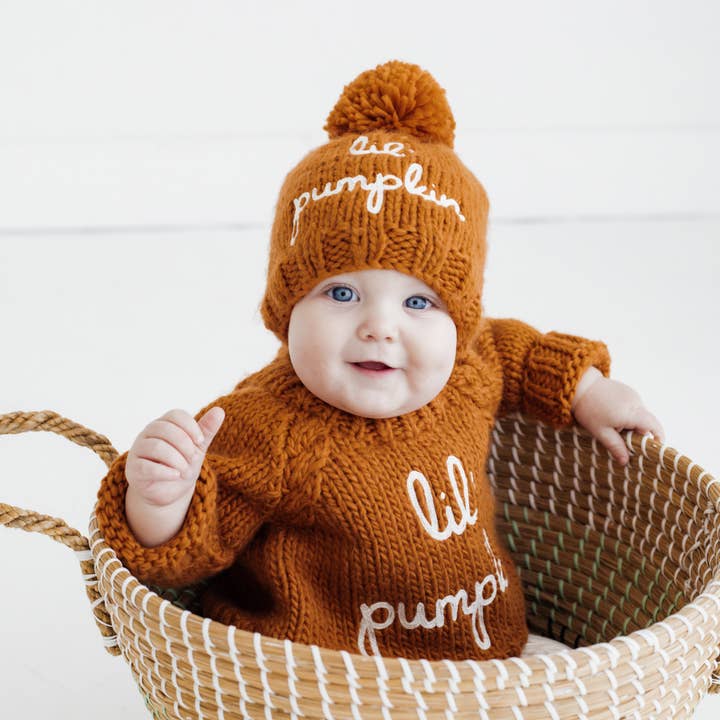 Huggalugs - Wholesale Knit Sweater - Baby - Lil' Pumpkin Sweater for Baby & Toddler2
