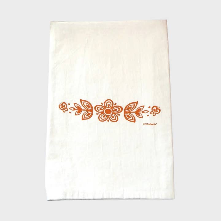 Green Bee Tea Towels - Wholesale Tea Towel - Butterfly Gold Towel | Tea Towel | Flour Sack Dish Towels