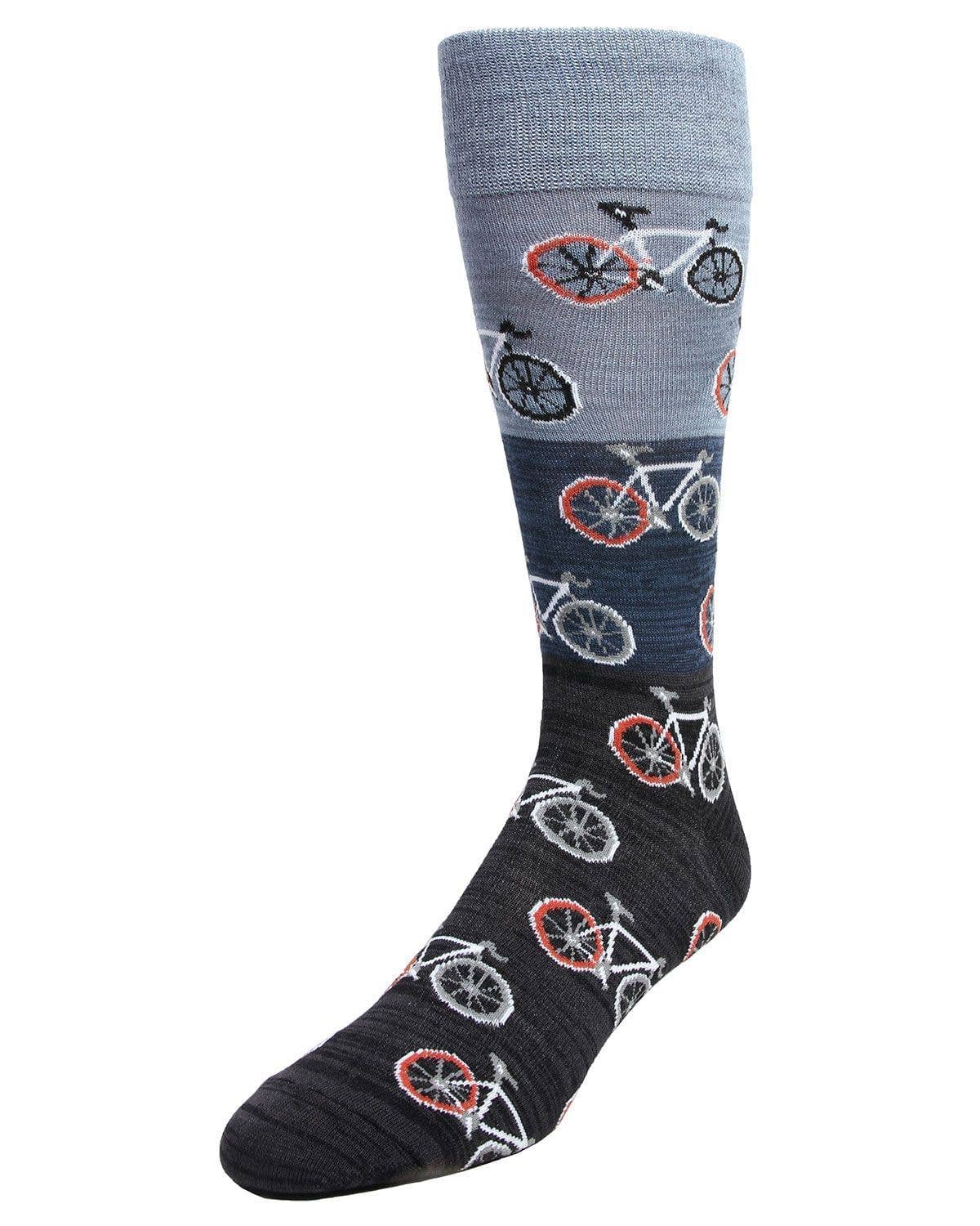 Infinity Classics International Inc. - Wholesale Socks - Men's - MeMoi Bicycles Patterned Men's Crew Sock1