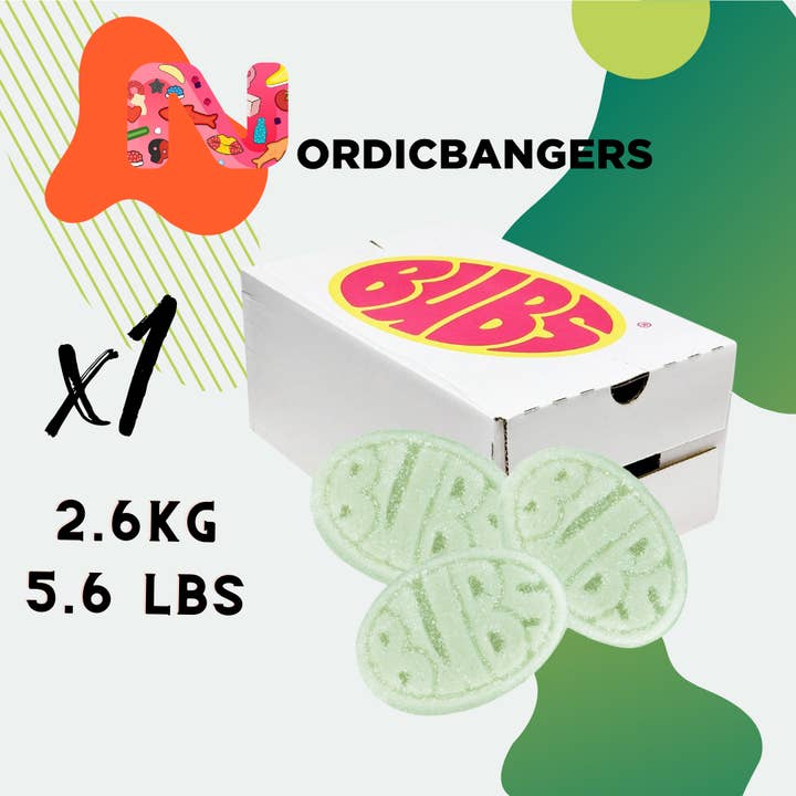 Nordicbangers - Swedish Candy Supply - Wholesale Gummy - Bubs Swedish Candy Cool Pear Mini 2.6kg - Mix your Candy