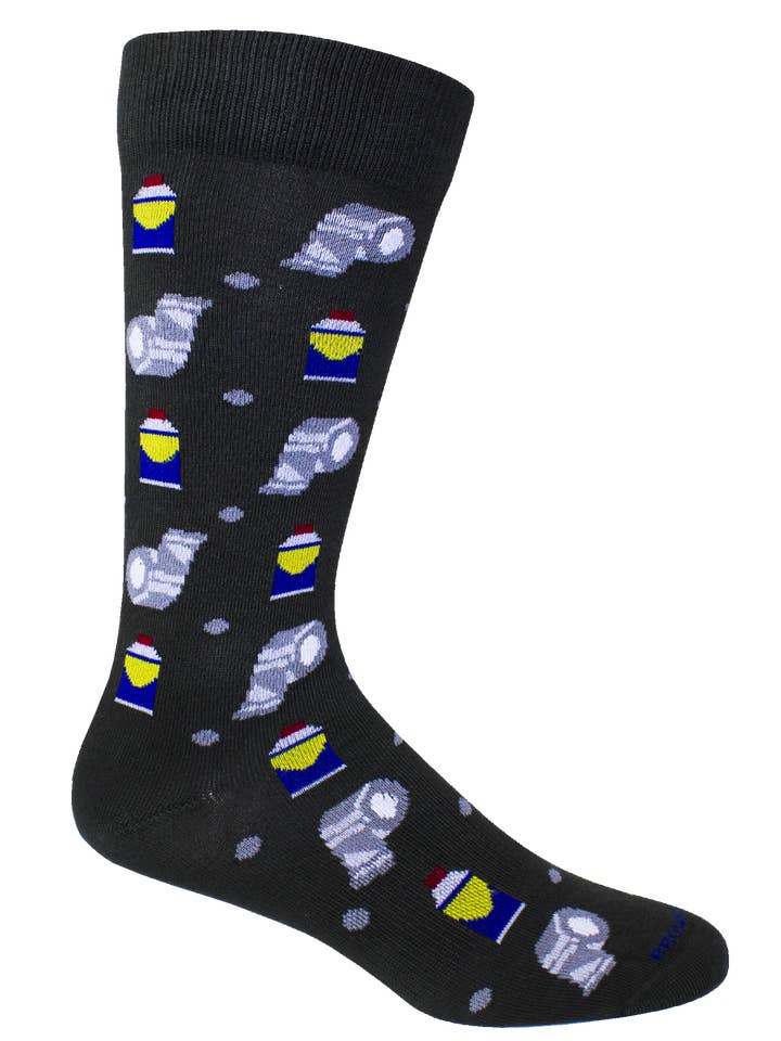 Brown Dog - Wholesale Socks - Men's - Fix-It (WD40 and Duct Tape) Socks