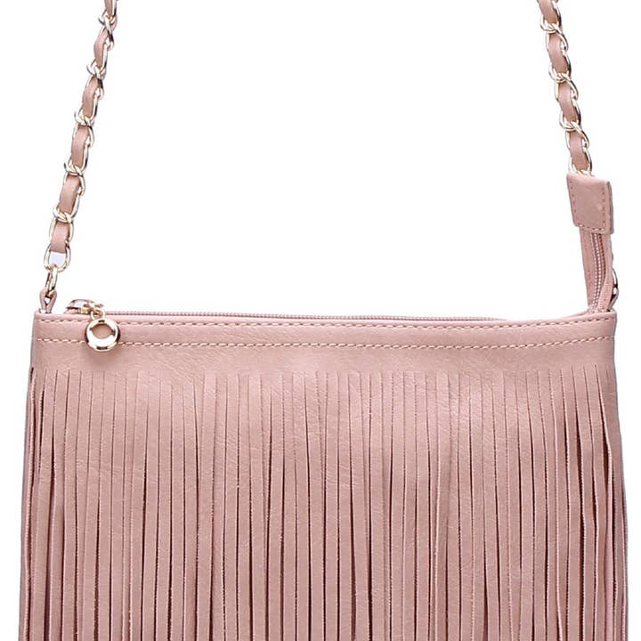 MiMi Wholesale - Wholesale Crossbody Bag - Women's - E031 Samantha Fringe Crossbody Bag8