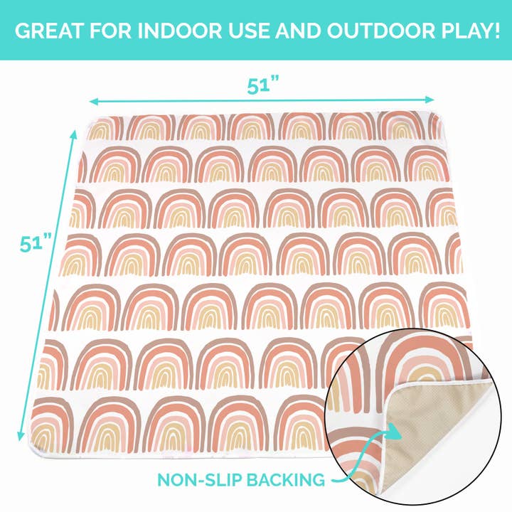 Wildkin - Wholesale Play mat – Kids & baby - Baby Splat Mat - Boho Rainbow2