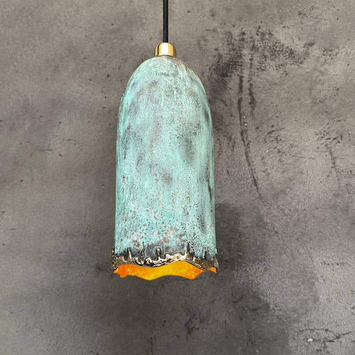 Green Patina Farmhouse Light Fixture, Copper Island Kitchen Lighting for wholesale by Artihand