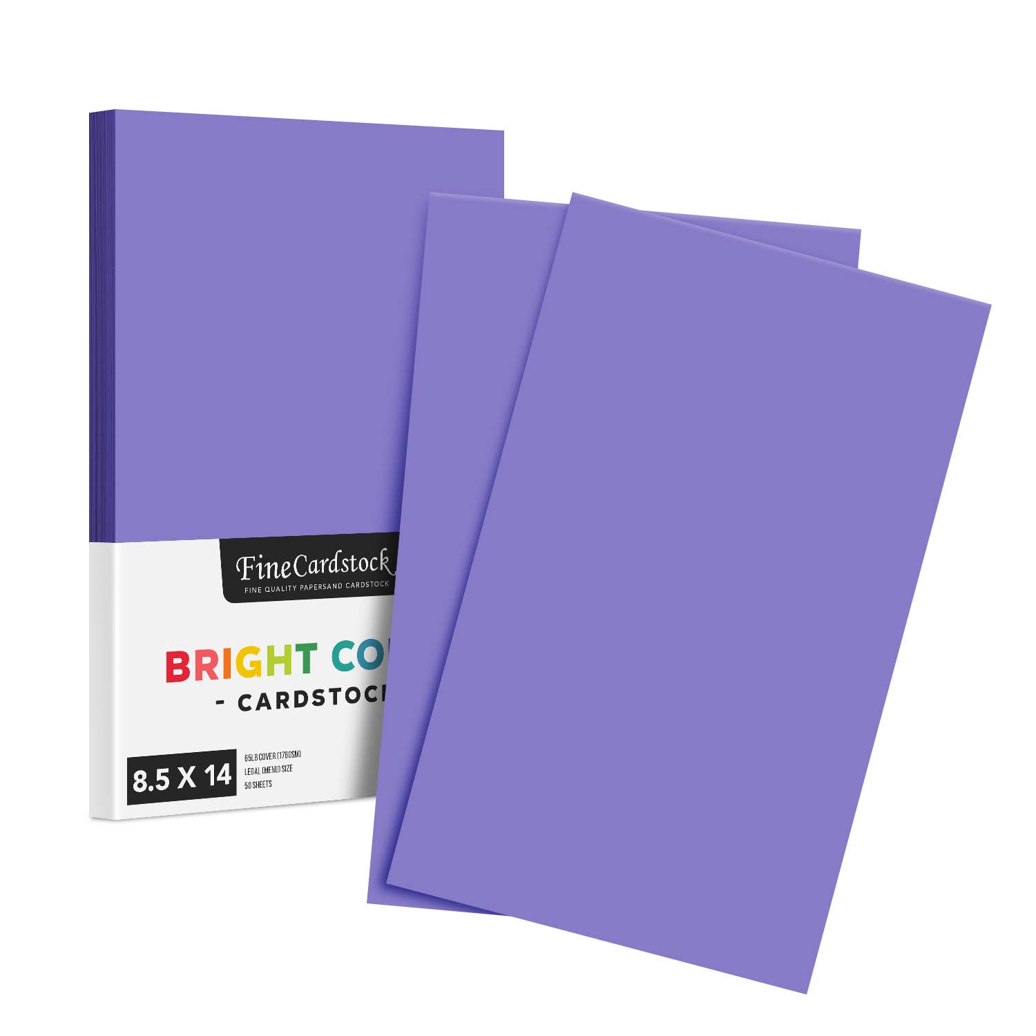 Fine Cardstock – wholesale Hantverkstillbehör – Ljus färg Cardstock papper - 65 lb täcka (176 GSM) - 50 Antal50