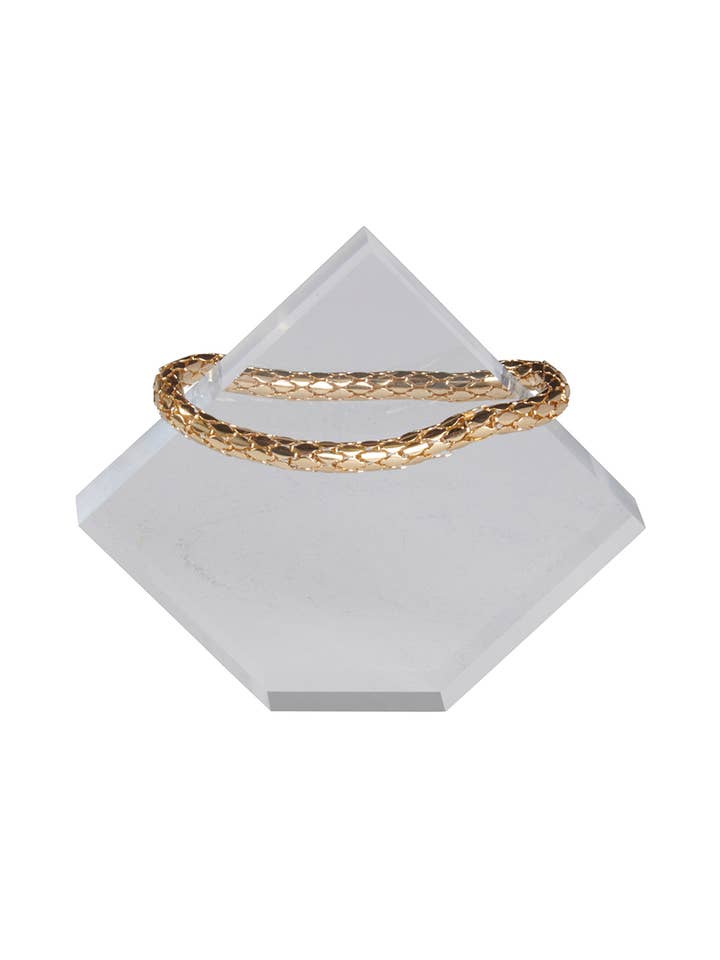 Small Clear Acrylic Bracelet Holder -4 1/3”L x 1/3”W x 3 ¾”H for wholesale by Store Supply Warehouse