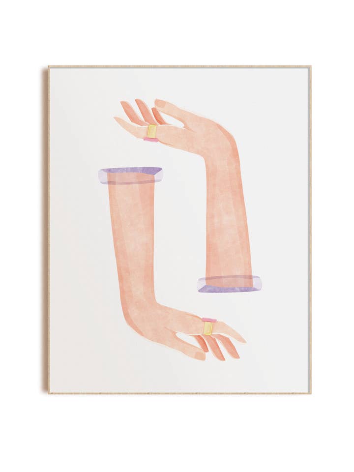 Poses De Main - Violet pour la vente par Heartthrob Studio