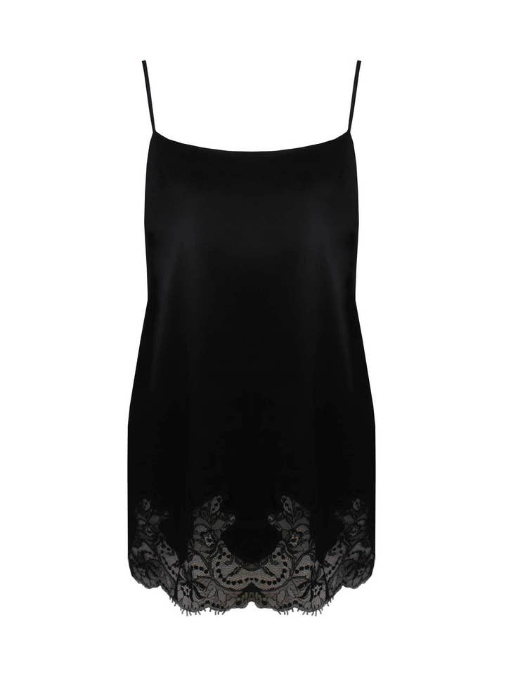Signature Silk Babydoll - Schwarz für den Großhandel von Fleur of England