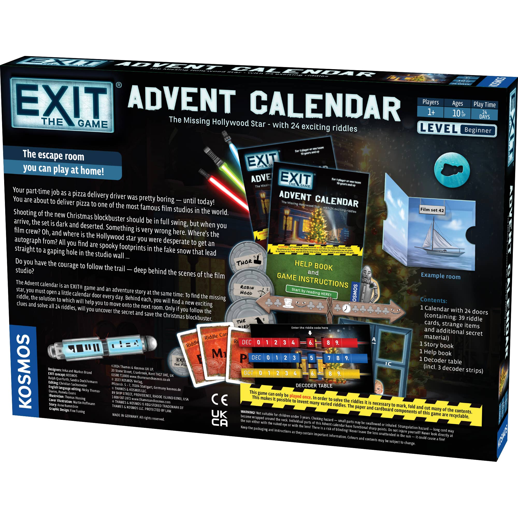 Thames & Kosmos UK LP - Wholesale Advent Calendar - Exit Advent Calendar: The Missing Hollywood Star-Escape Game1