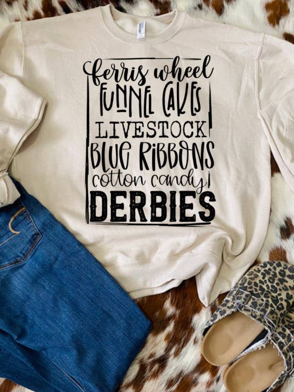 Sweatshirt mit Riesenrad, Trichter, Kuchen etc. für den Großhandel von Cute As A Rustic Button