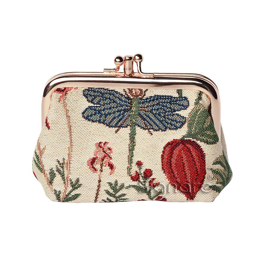 SignareArt - Wholesale Coin Purse - Women's - FRMP-MGD | MORNING GARDEN COIN CLASP FRAME PURSE WALLET