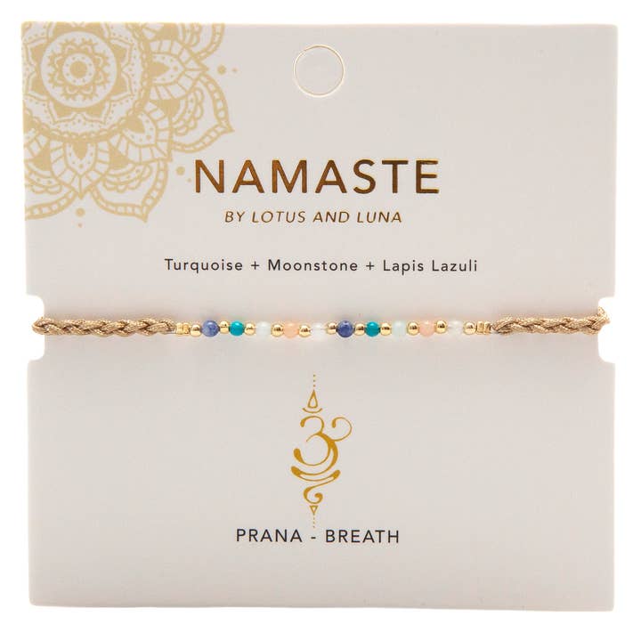 Lotus and Luna - Wholesale Beaded Bracelet - Prana Namaste Bracelet