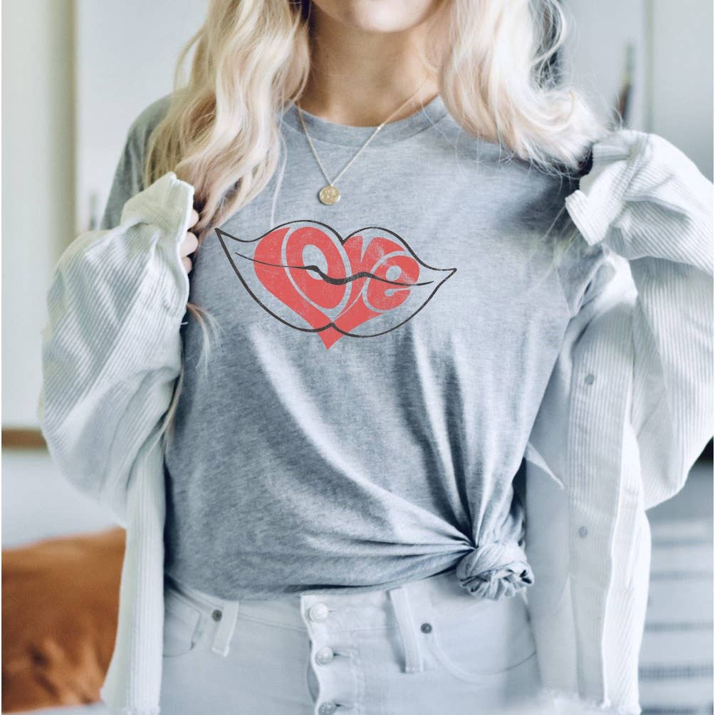 Shamaim - Vente T-shirt sérigraphié – femme - LÈVRES LOVE3