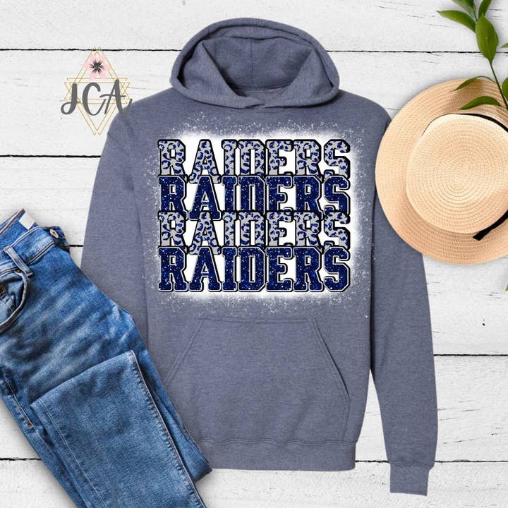 Jocelyn's Comfy Apparel – wholesale T-shirts med screentryck – Dam – Raiders Skjorta, Raiders School Spirit Skjorta3