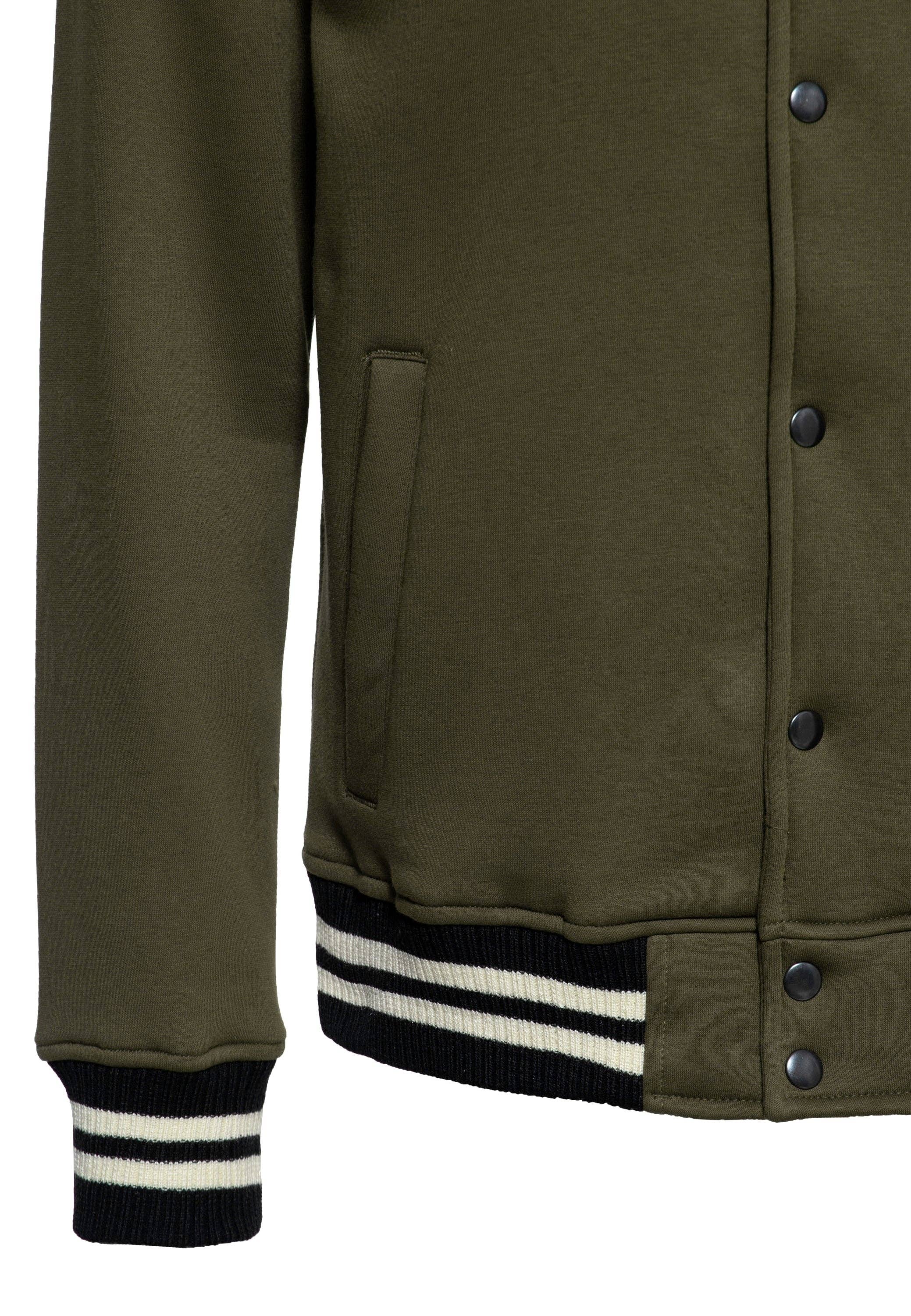olive green Varsity jacket "It's a Good Day - Take a Ride" for wholesale on Faire3