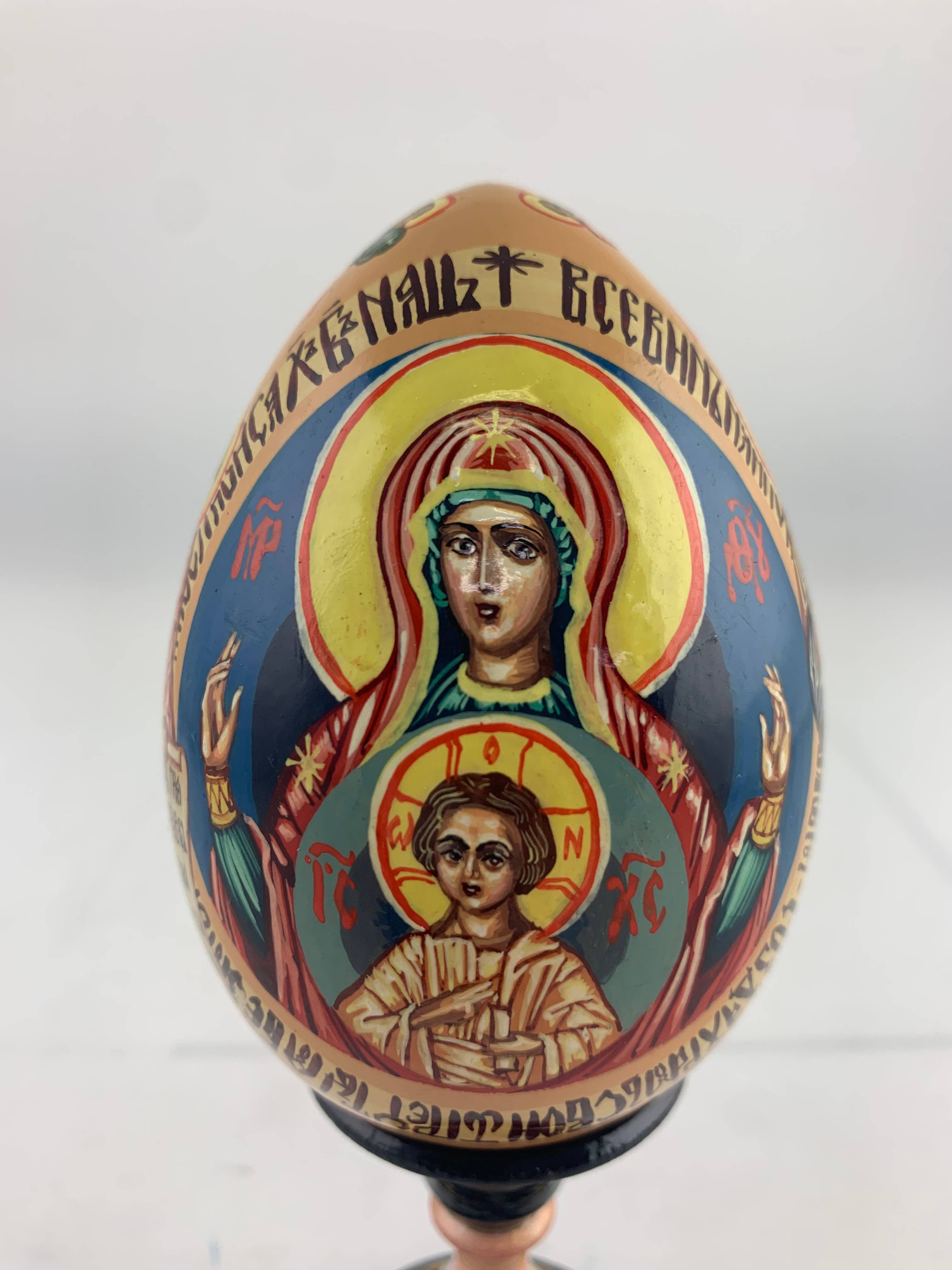 Golden Cockerel - Vendita all'ingrosso Decorazioni da tavolo - Uovo iconico ortodosso panoramico vintage10