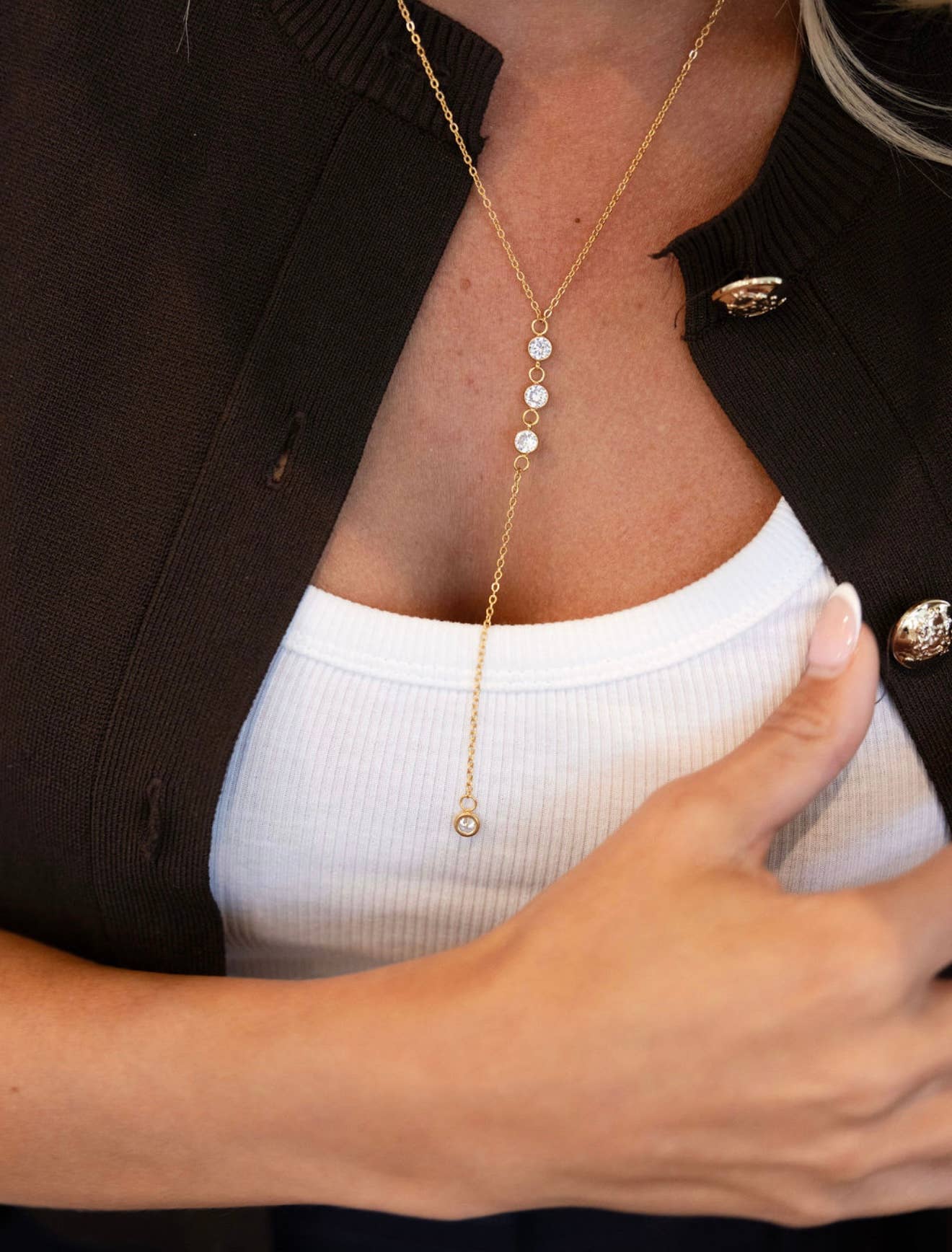 CHANSUTTPEARLS - Wholesale Y-Neck/Lariat Necklace - BENTLEY NECKLACE