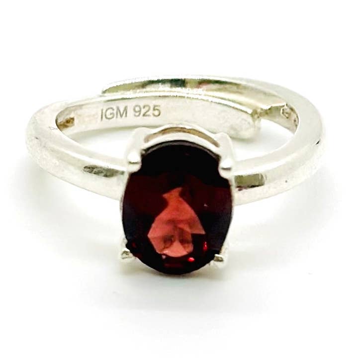 Garnet Adjustable Ring for wholesale by Nezmet