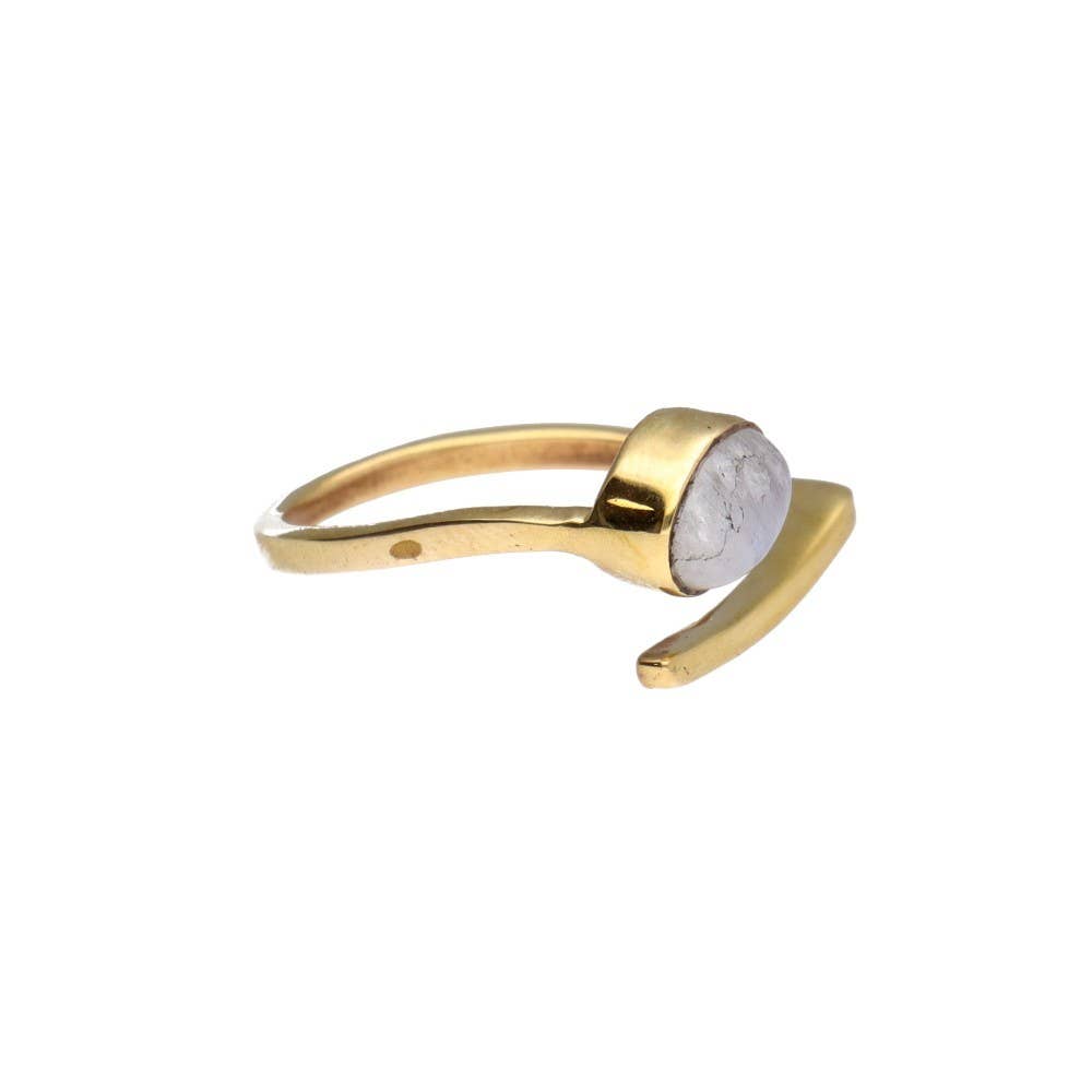 Vives de la Cortada S.L - Wholesale Cocktail/Statement Ring - Adjustable bronze with Random Mineral 1-1-1